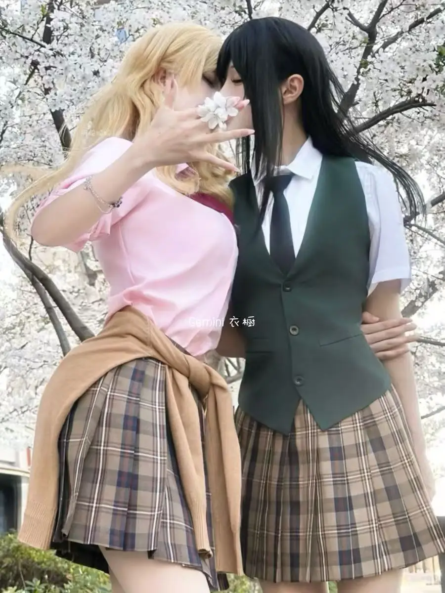 

Citrus Aroma Blue Yuzu & Blue Mei School Uniform Cosplay Costume Japanese Style Anime Outfit for Girls