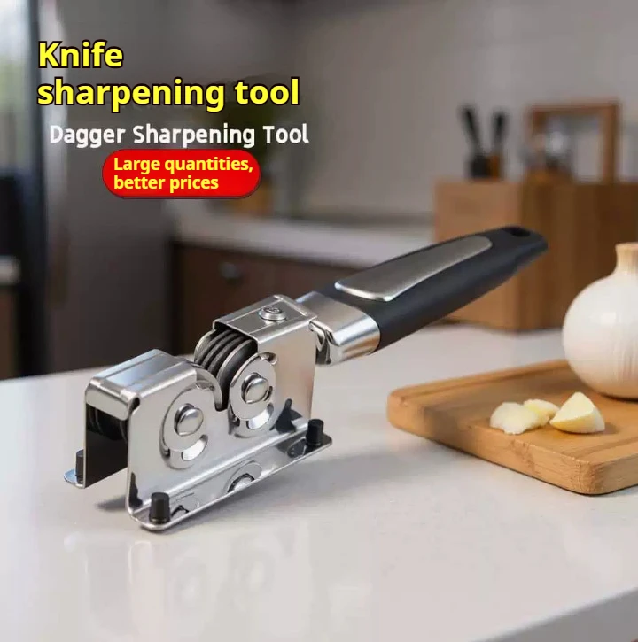 Hand‑held Sharpener, Quick Pull‑through Knife Sharpener, Multi‑functional Small Tool for Home Kitchen Chef Knives