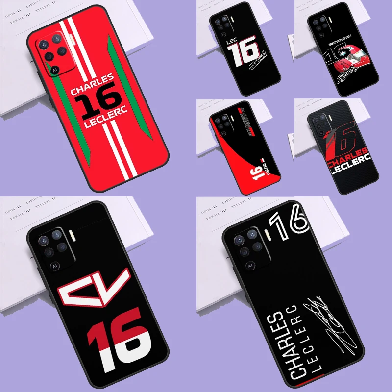 Charles Leclerc 16 F1 Case For OPPO A57S A54S A96 A76 A16 A5 A9 A53 A15 A54 A74 A94 A78 A98 A17 A77 A52 A72 A93