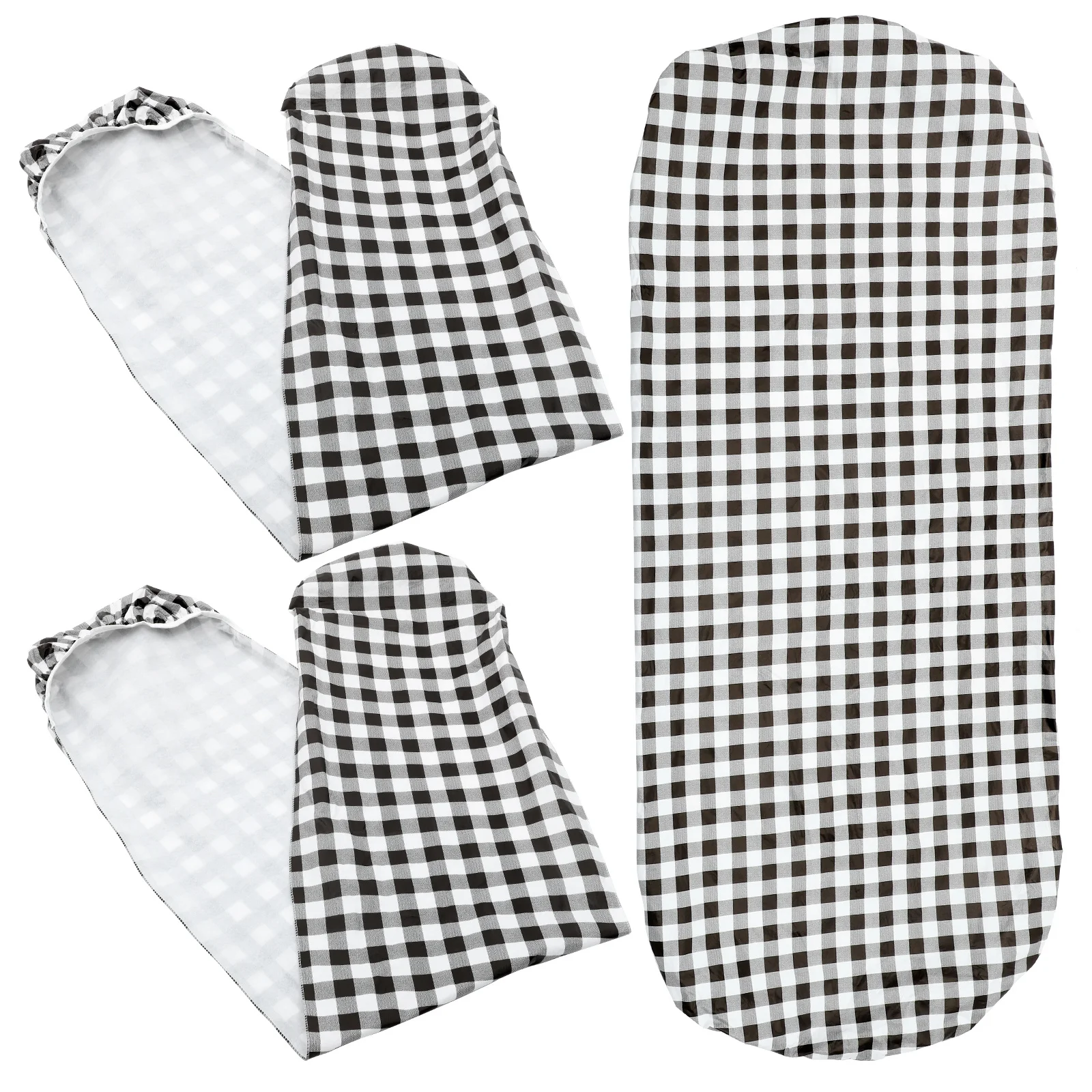 1 مجموعة مقاوم للماء نزهة غطاء الطاولة طقم غطاء مقاعد البدلاء تمتد مطاطا المجهزة مفرش المائدة في الهواء الطلق التخييم نزهة لوازم #5