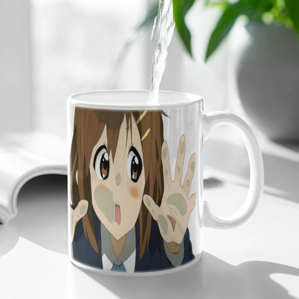 New K-ON Anime Coffee Mugs 11oz Ceramic Mug High Quality Office Tea Cocoa Cups Water Cup Creative Gifts