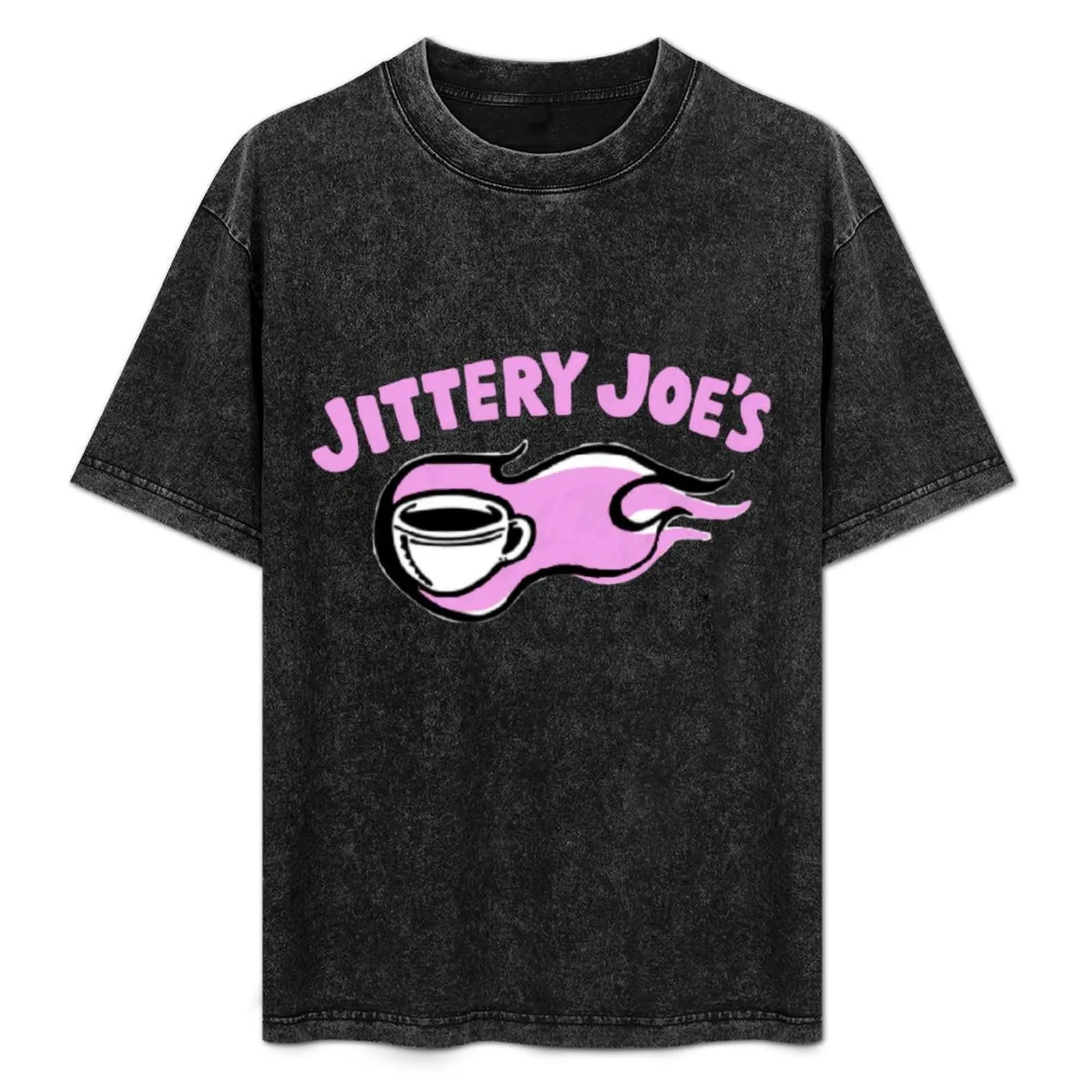 

Розовая футболка Jittery Joes с принтом в городском стиле