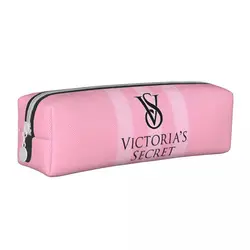 V-Victoria's S-Secret Stripe Pencil Cases Fun Pen Bag Student Large Storage Students School Gift Pencil Box