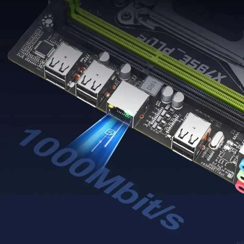 Q1JC X79SE Материнская плата для 2670 LGA 2011 настольный бассейн Гигабит PCIe Gaming Motherboard NVME M.2 Материнская