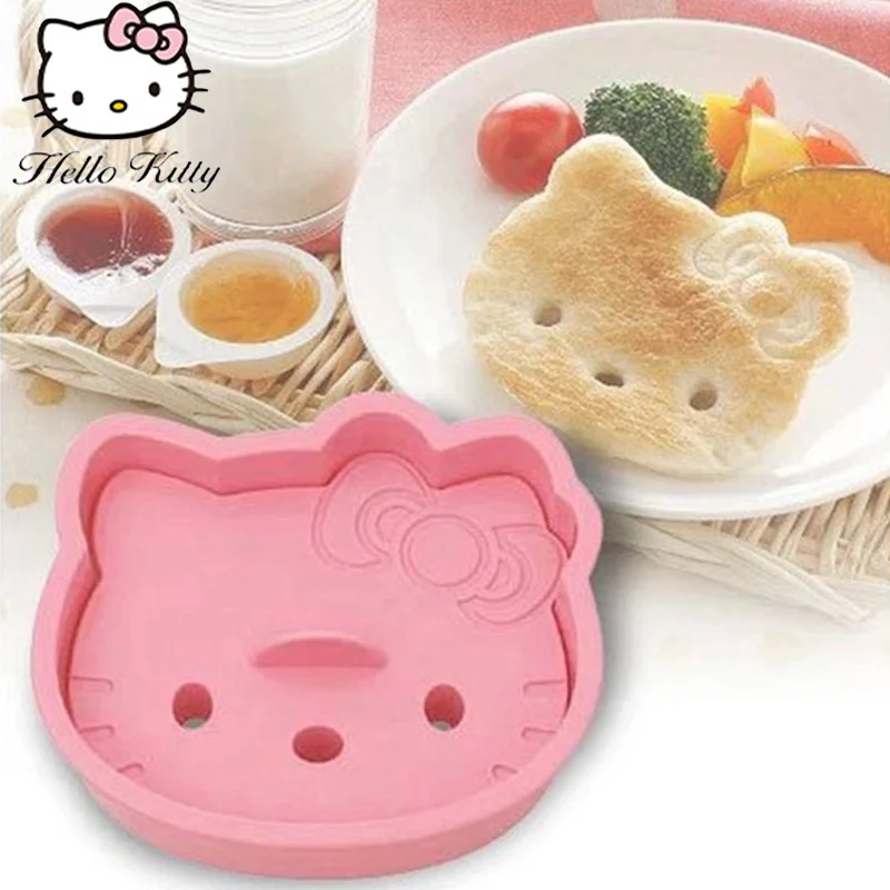 Diy Sanrio Hello Kitty Kids Sandwiches Cutter and Sealer Sandwiches Mould/maker Dough/cookie Cutter Cookie Press Pastry Toys