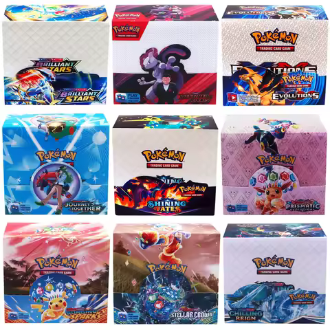 324Pcs Pokemon Cards TCG: Sun &amp; Moon XY Evolutions Booster Box Collectible Trading Pokemon Card Board Game Prismatic Surging