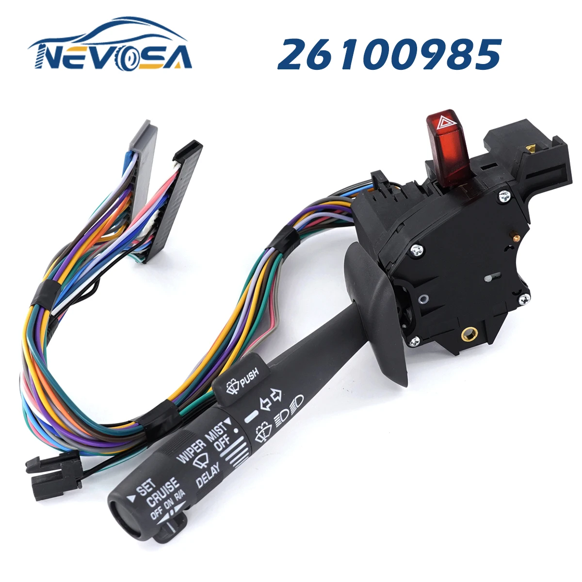 NEVOSA 26100985 Windshield Wiper Turn Signal Cruise Switch For Chevrolet Blazer Tahoe GMC Jimmy Yukon Safari Cadillac Escalade