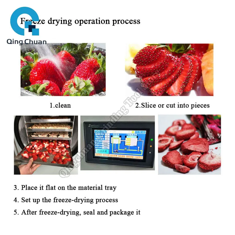 Commercial Freeze Dryer Vacuum Freeze Dryer Pet Food Fruit Small Household Freeze Dryer Dry Equipment By Sea