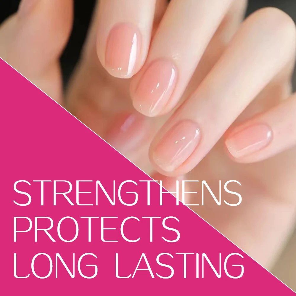 Tinovo uno gesunde rosa Nagel verstärker Protein Kalzium natürlichen Nagellack Keratin Basis wachstums flüssigkeit für die Nagel kunst behandlung