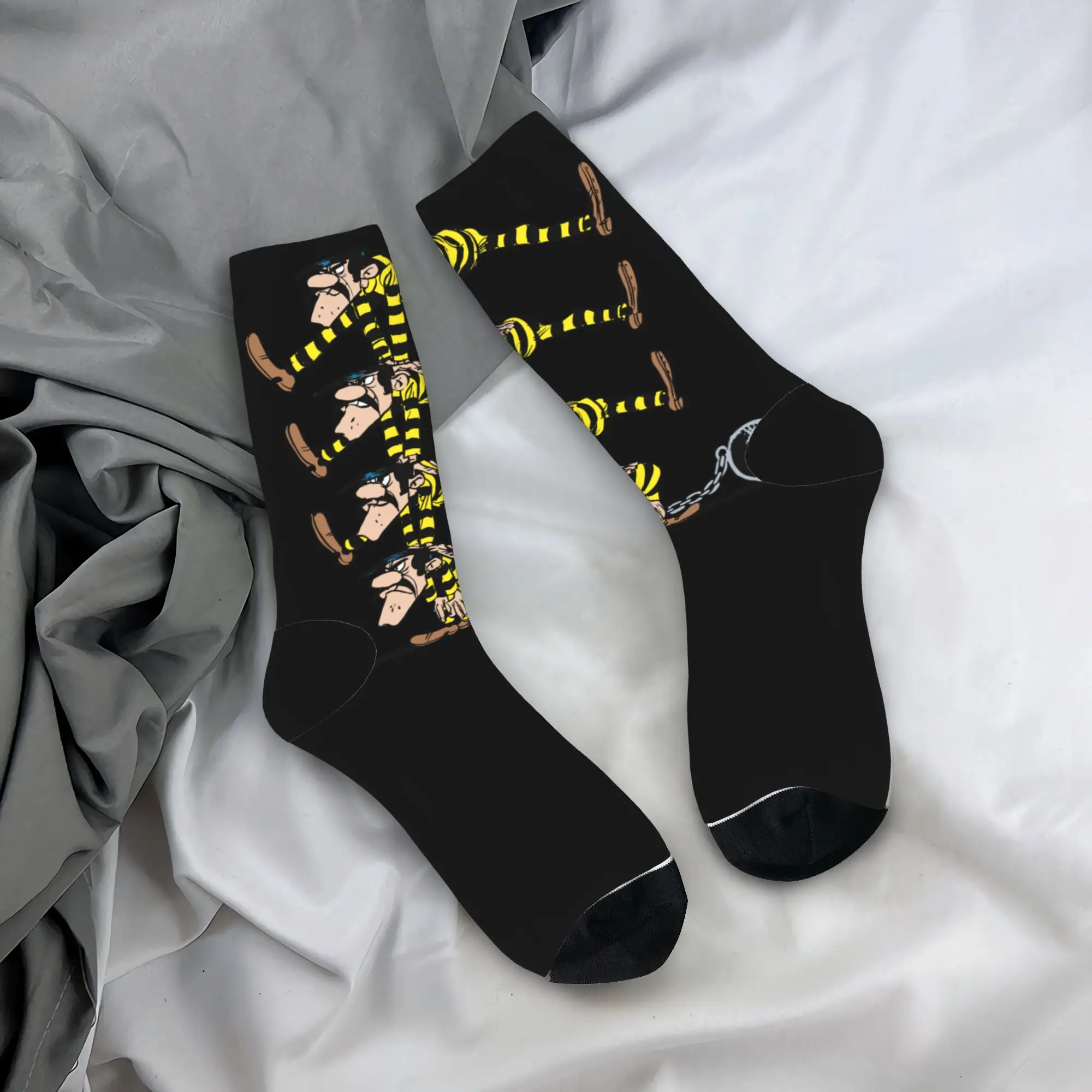 

Autumn Winter Harajuku Unisex The Dalton Brothers Lucky Luke Socks Breathable Sports Socks