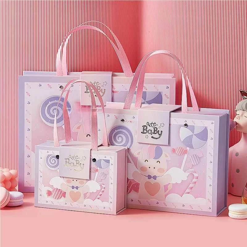 

Large Size Children's Birthday Gift Box Emp Box Baby Clothes Gift Box Cartoon Sle Acrylic Material Korean Version Wedding...