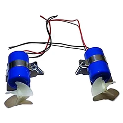 1 paio RC Jet Boat Underwater Motor Thruster 7.4V 16800RPM CW CCW elica a 3 lame per fai da te Micro-ROV Robot RC Bait pezzi di ricambio