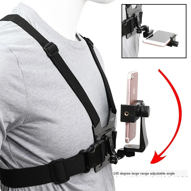 2020 Mobile Phone Chest Mount Harness Strap Holder Cell Phone Clip Action Camera Adjustable Straps For huawei Xiaomi For Iphone