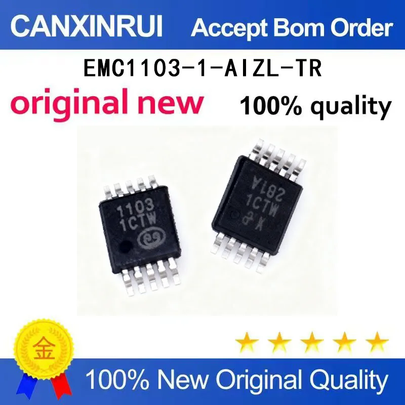 

(5-100 Pieces) EMC1103-1-AIZL-TR silk screen 1103 1CTW MSOP-10 spot chip IC