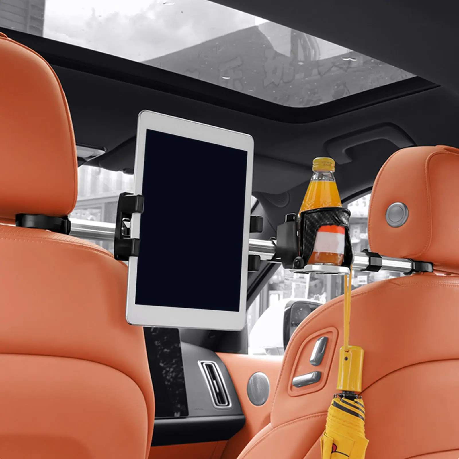 

Автомобильный подголовник, держатель для планшета, телескопический с крючком, чашка для хранения, подголовник, подставка для планшета, автомобильный держатель для телефона для грузовика, внедорожника, RV Sedan