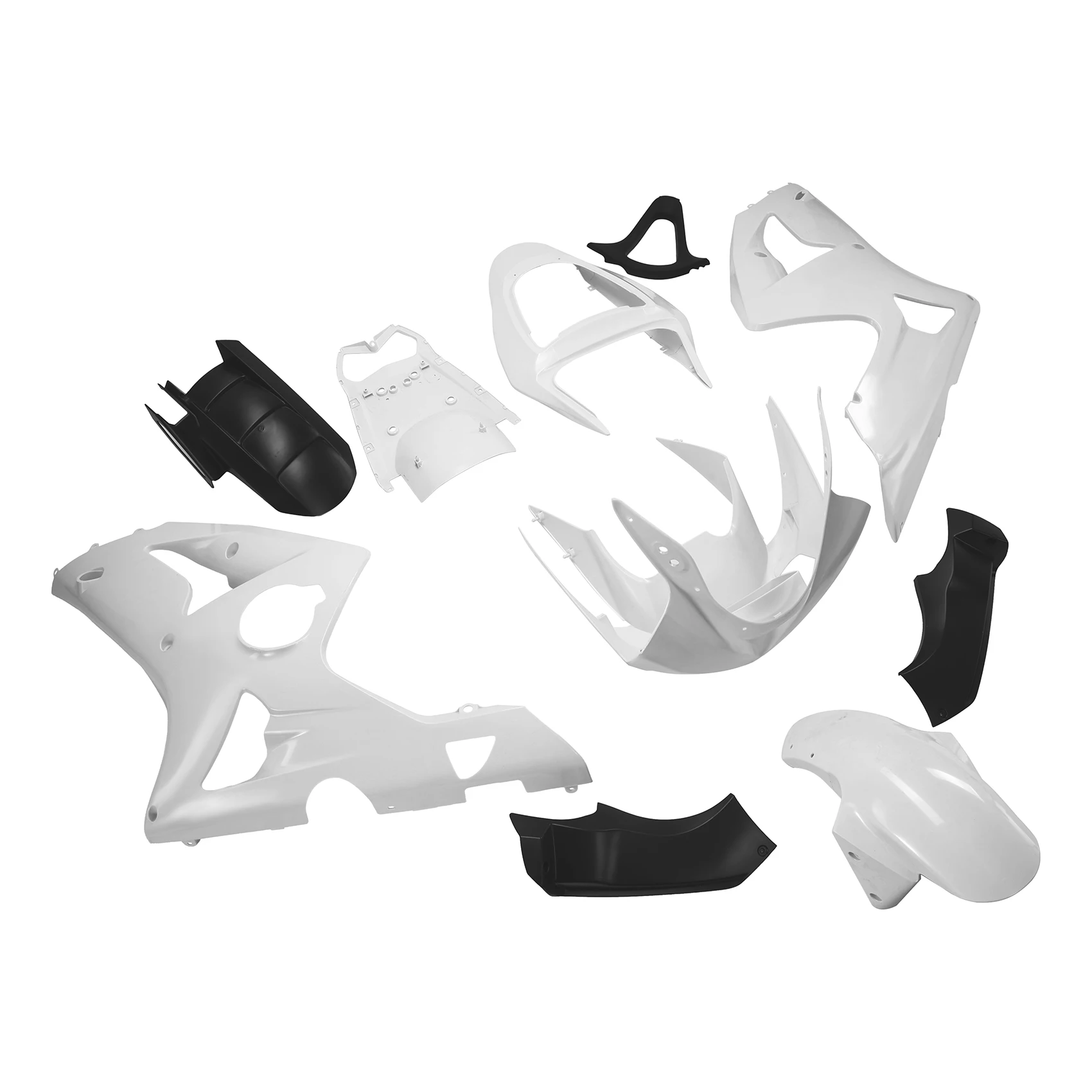 Unpainted Injection Cowl Bodywork Fairing Kit For KAWASAKI ZX6R 636 2003 2004 K3 K4