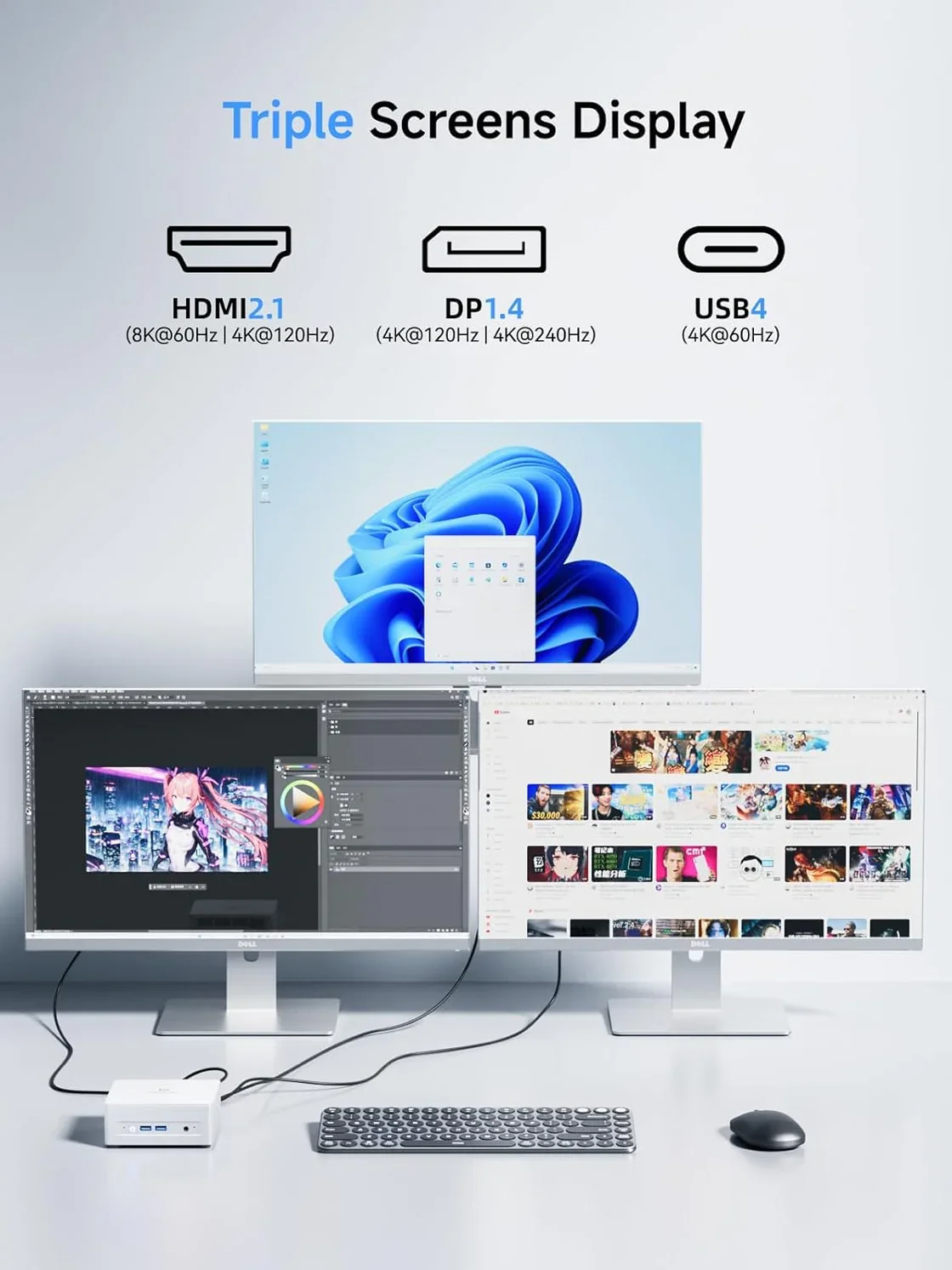 MINISFORUM UM880 Pro: AMD R7-8845HS Mini PC, Dual 2.5G LAN, High-Performance Silent Desktop