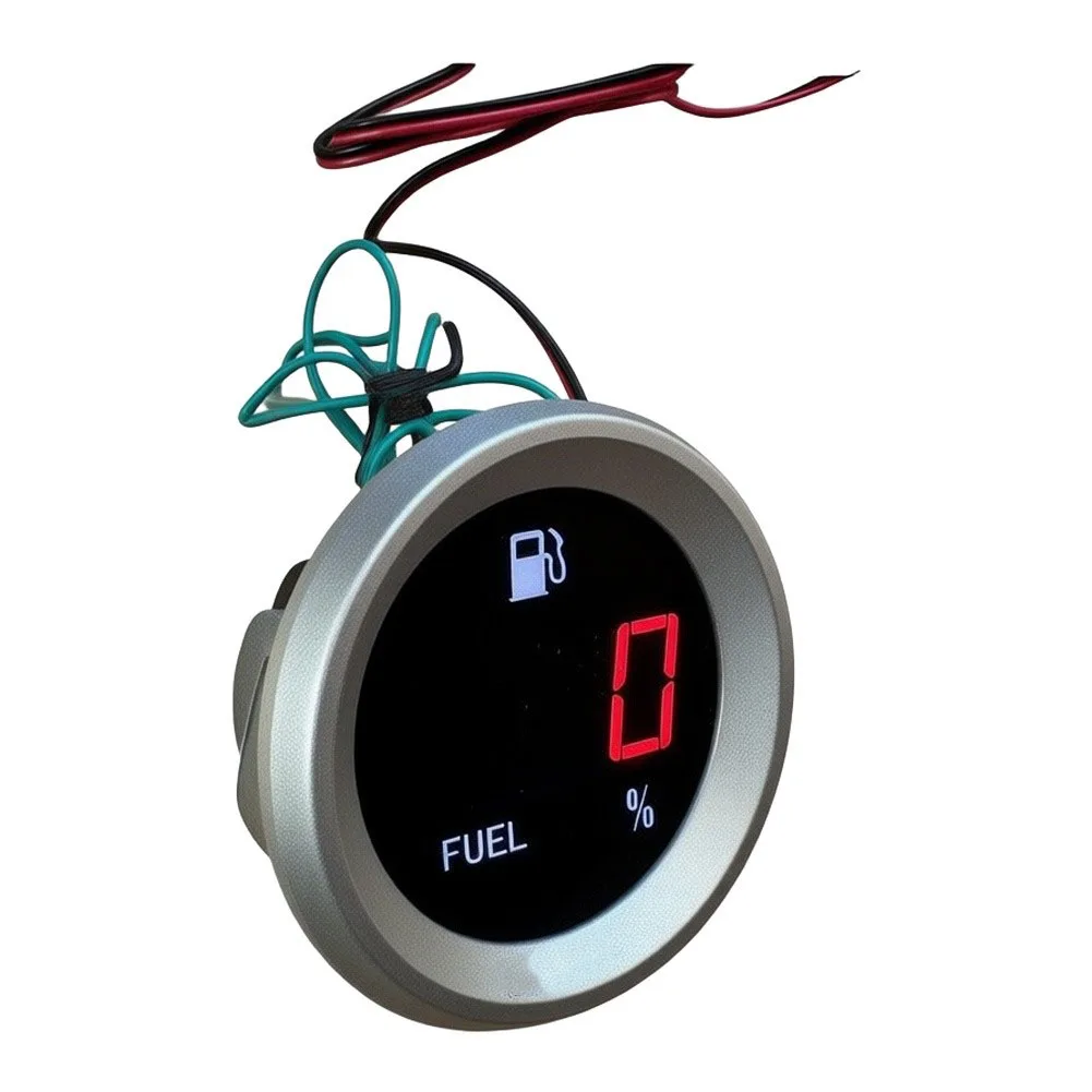 9-35V Circular Digital Fuel Level Gauge With Flashing Alarm Car Fuel Level Meter Fuel Level Tester For Car Motorcycle