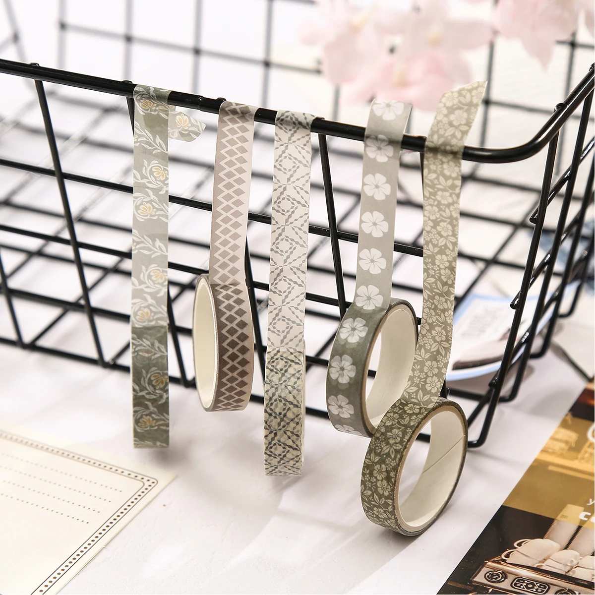 Zestaw 5 rolek kolorowej, cien – Masking Tape Thin recenzja i cena