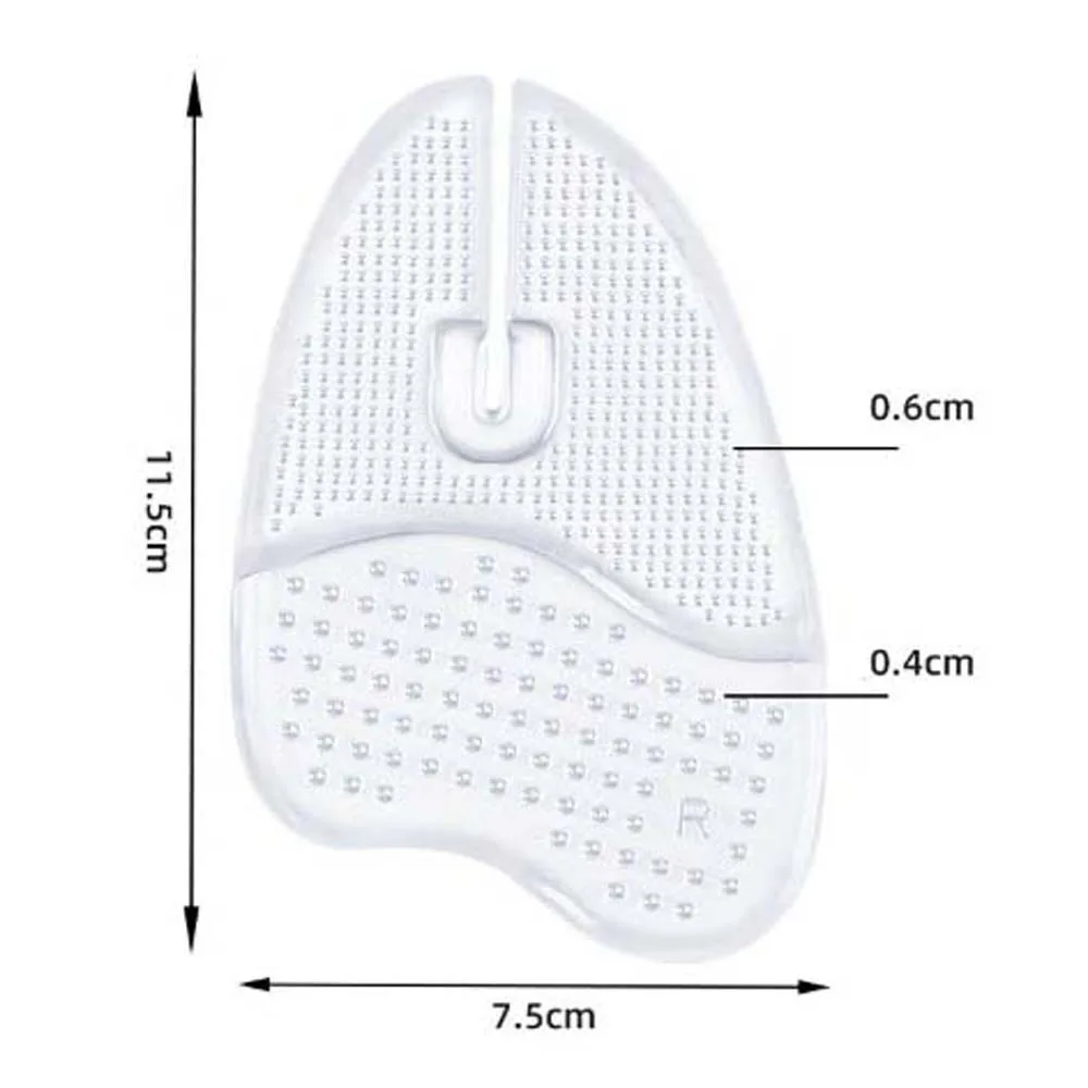 Anti-Slip Flip-Flops Teen Voorste Pads Voet Blister Reliëf Comfort Opvulling Flip-Flops Kussen Inlegzolen Voetverzorging Tools Transparant