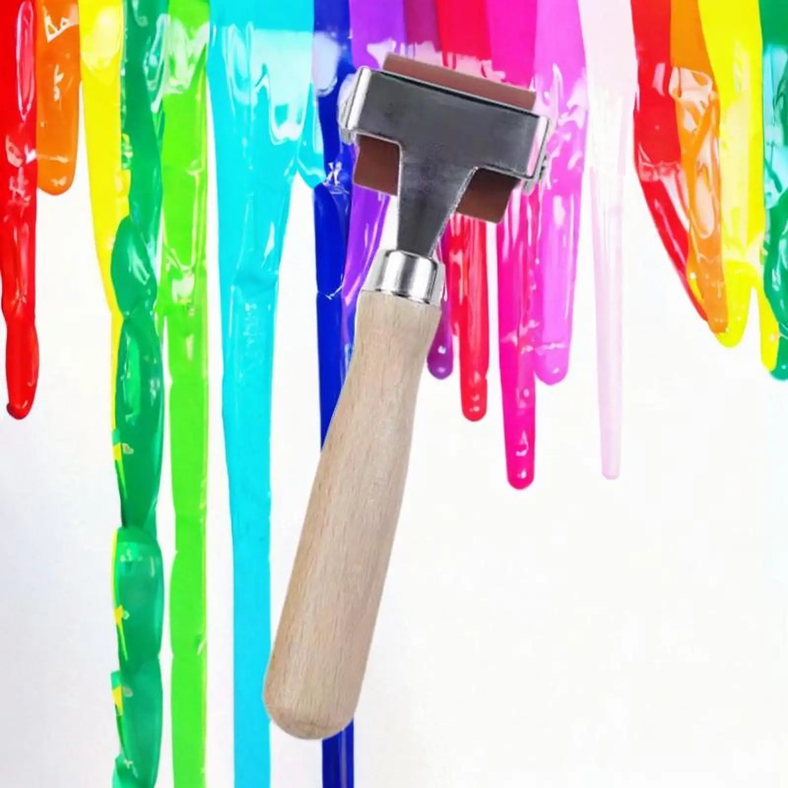 Rubber Roller Art Craft with Comfort Grip Ink Application DIY Brayer Roller