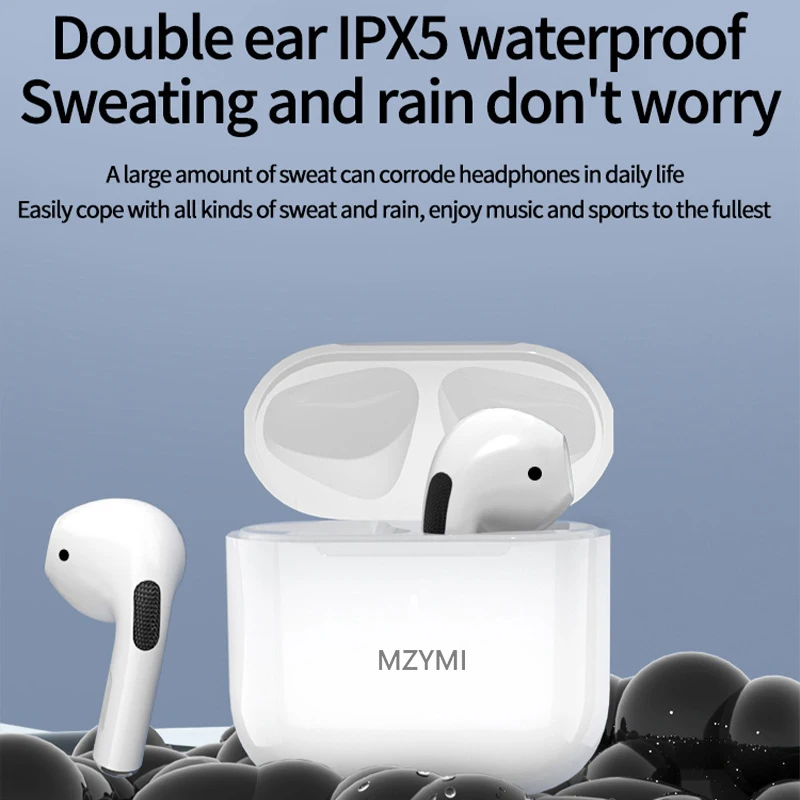 MZYMI TWS Earphones AP05 Mijia Bluetooth5.3 True Wirless Headphones Waterproof 9D Stereo Earbuds Sport Headset Built-in Mic