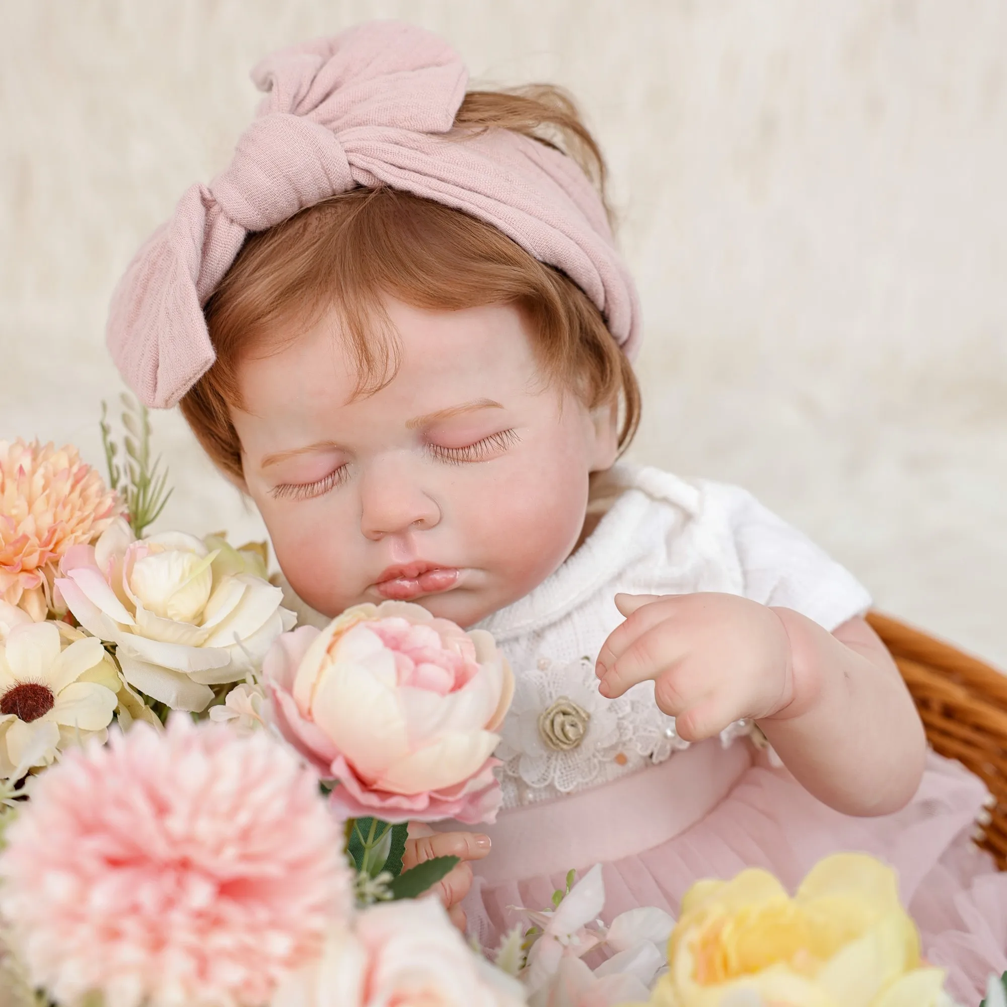 Muñeca Reborn Kawaii de Cloveray de 20 pulgadas, muñeca realista bonita, juguetes cómodos, regalo de alta calidad, muñeca artística hecha a mano, regalos de cumpleaños para niños