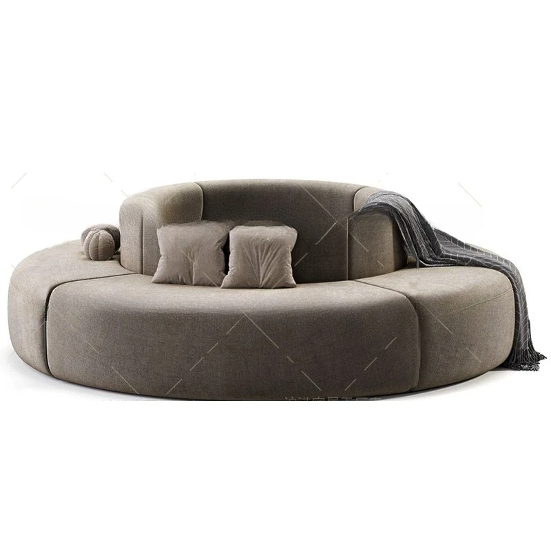 

Nordic foreign trade round sofa exhibition hall shopping mall homestay hotel lobby bar lounge area multi-person special-shaped