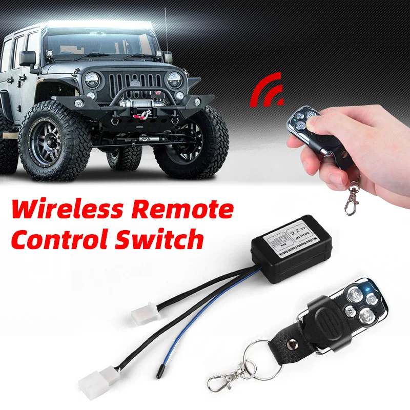 12V Offroad LED Light Bar Remote Control Switch Wireless Strobe Flash Cable Controller Switch LED Work Light Wiring Harness Kit