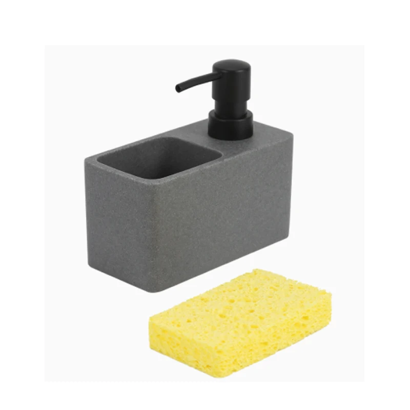 Detergent Storage Bottle Kitchen Empty Bottle Dishwashing Agent Liquid Pump Bottle Soap Dispenser Sink Sponge Storage Box