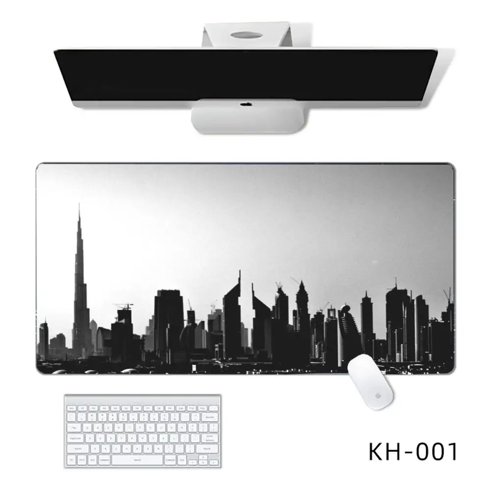 Urban Forest Mouse Pad Mouse Pads Untuk Meja, Gaming Mouse Pad, dengan Tepi Dijahit dan Alas Karet Anti Selip