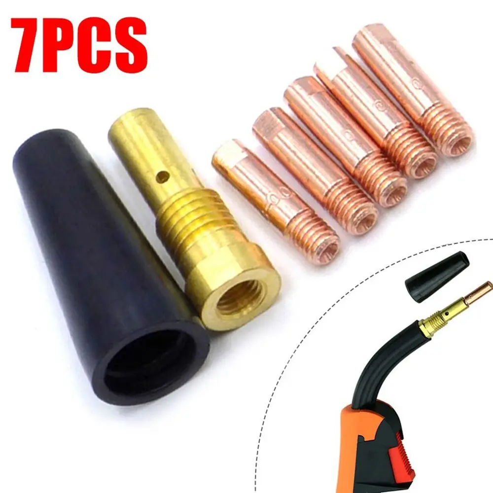 

7PCS Durable Flux-Cored Wire Feed MIG Welder K3493-1 Gas Nozzle Gasless Nozzle Tips Welding Torch For Century FC90