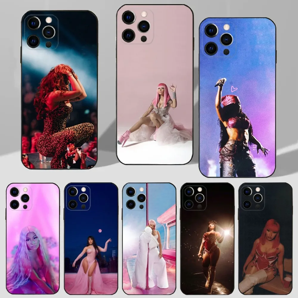 N-Nicki Rapper Pinks F-Friday Phone Case For iPhone 16,15,14,13,12,11 Plus,Pro Max,XS,X,XR,SE,Mini,8,7 Soft Silicone Black Cover