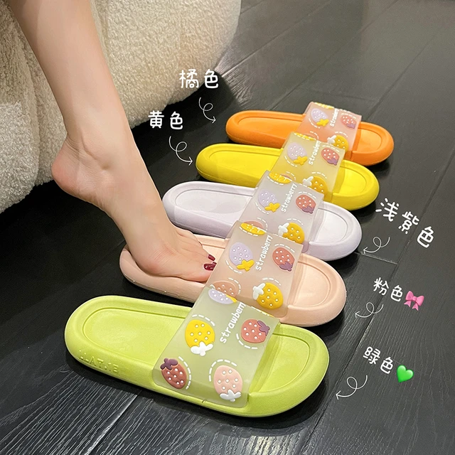 Peach slippers shop