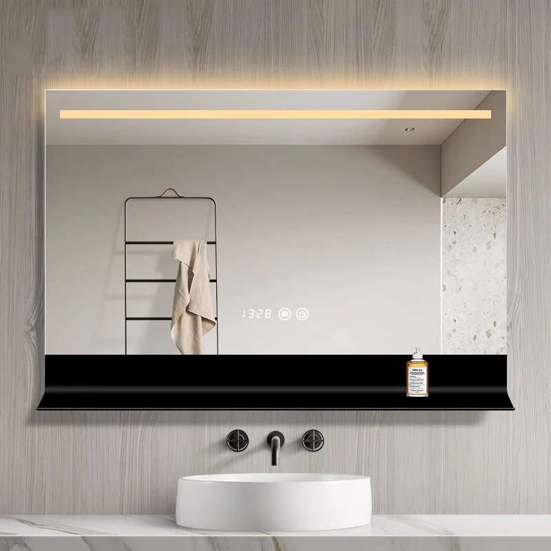 

Bathroom Hanging Mirror Wall Aesthetic Art Nordic Luxury Long Funky Mirror Portable Cosmetics Spiegels Living Room Decorations