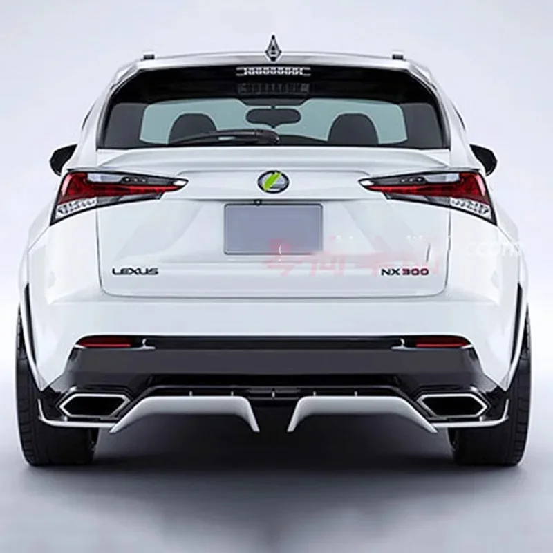 Rear Bumper Diffuser Spoiler Lip Trunk Wing Body Kit Splitter Cover Trim For Lexus NX200 2015-2020 300