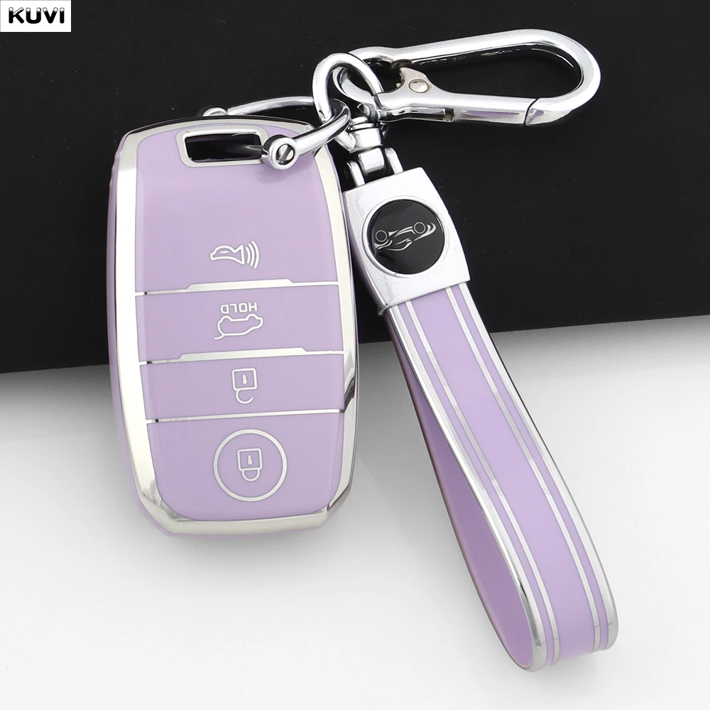 4 tasten TPU Auto Schlüssel Fall Abdeckung Shell Für KIA Rio Rio 5 Sportage Ceed Cerato K3 KX3 K4 K5 Cerato Sorento Optima Cerato Picanto