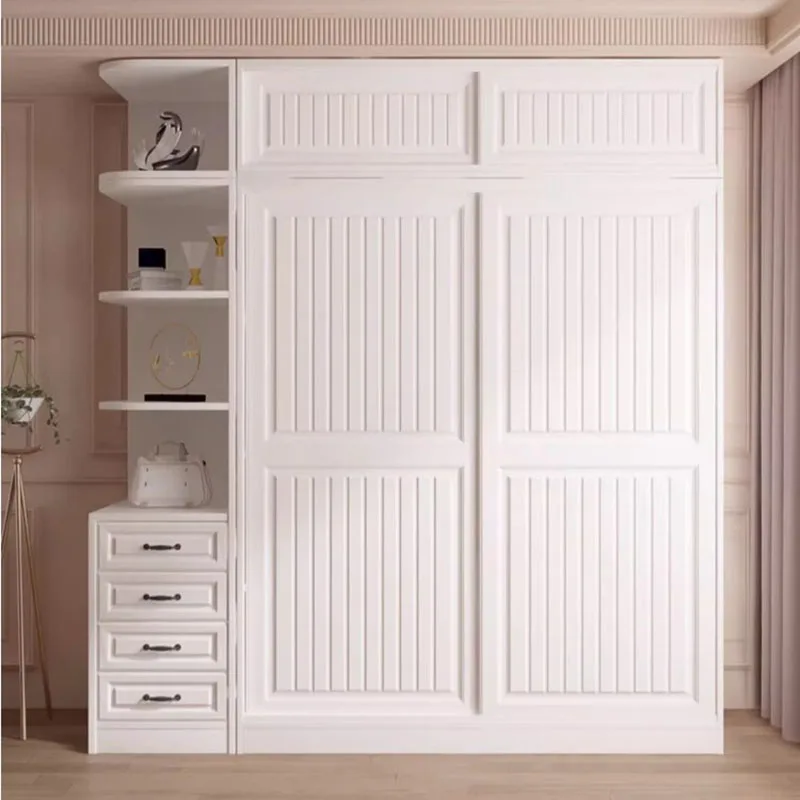 

Bedroom European Wardrobe Drawers Sliding Bedroom Storage Wardrobe Clothes Organizer Partitions Armario Postmodern Furniture