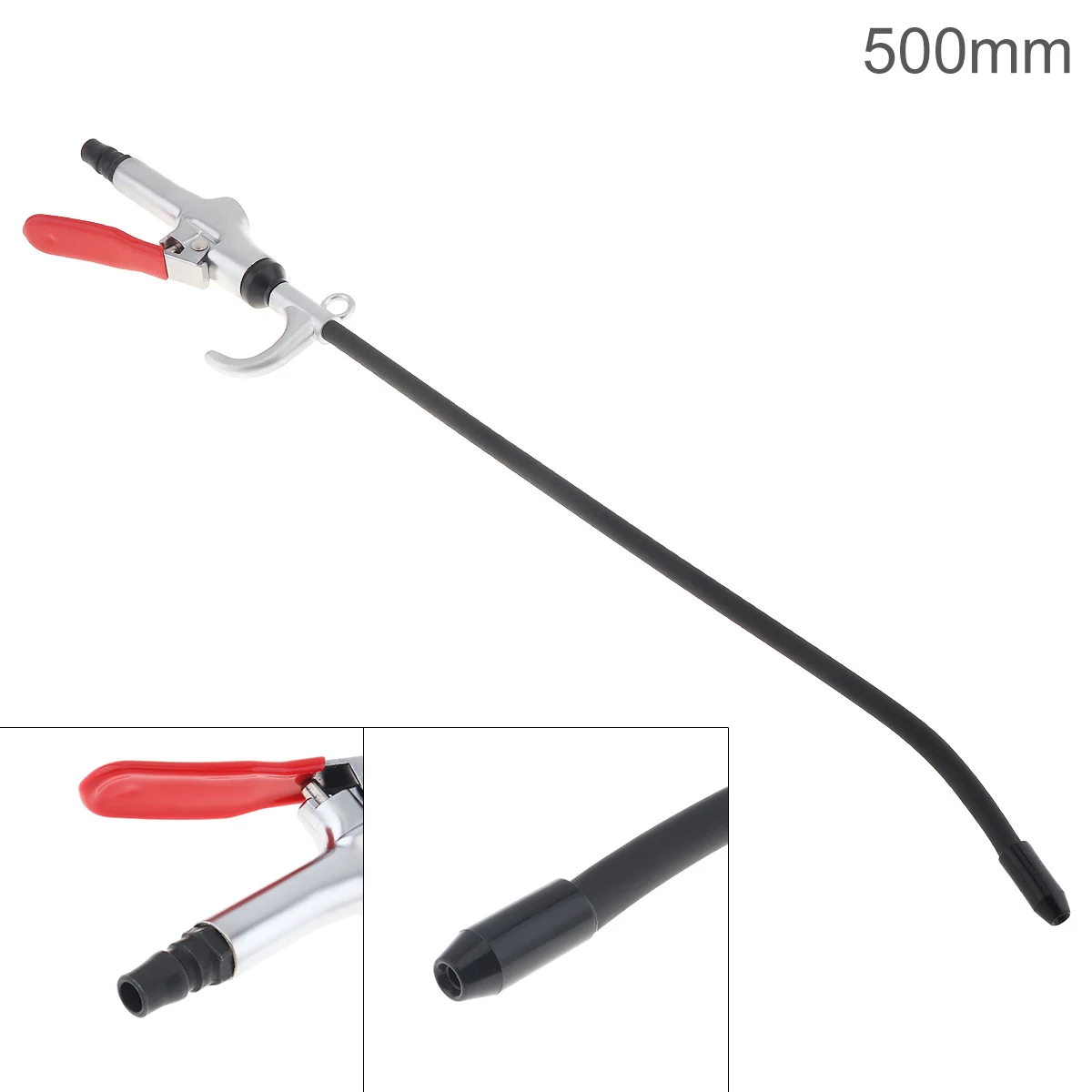 20 Inch Pneumatic Air Blow Gun Cleaning Dust Remover with Press Type Switch 500mm Long Nozzle for Cleaning Dust Metal Granule