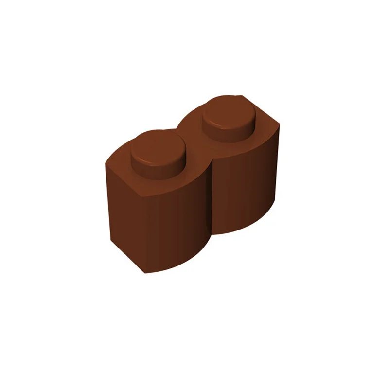 50 Stück 30136 Modifizierter Ziegel 1 x 2 mit Holzprofil, Ziegelsammlung, modulares GBC-Spielzeug für technische MOC-Bausteine – Detail 5