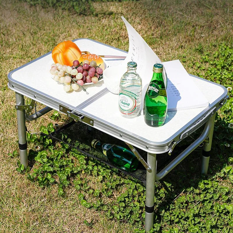 Przenośny składany stół kempingowy Outdoor Tourist Camping Table Regulowana wysokość Muebles De Jardin De Exterior Sprzęt kempingowy