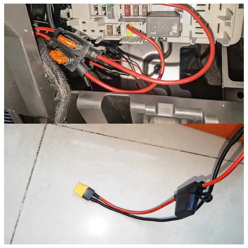 Porte-fusible en ligne de calibre 10 AWG avec 40 médailles, fusibles à lame ATC, porte-fusible de rénovation automobile, 10 AWG, paquet de 4