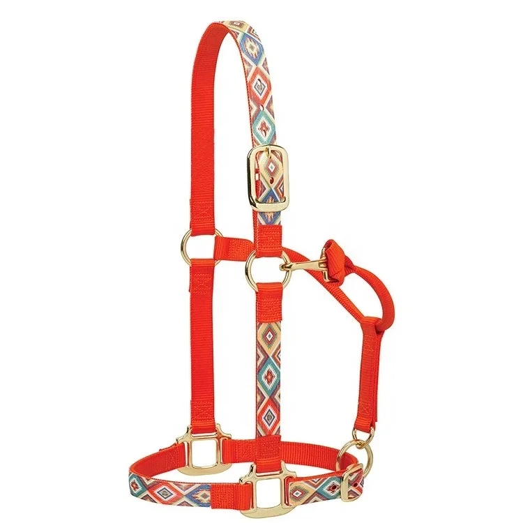 Customize Equip High Quality Adjustable Horse Halter Horse Racing Head Collar Equestrian Equine Products