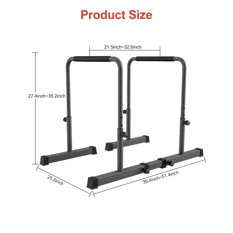 Attrezzature per il Fitness Indoor orizzontali da palestra regolabili Parallettes alte regolabili, Calisthenics, Dip Bar ginnastica bar