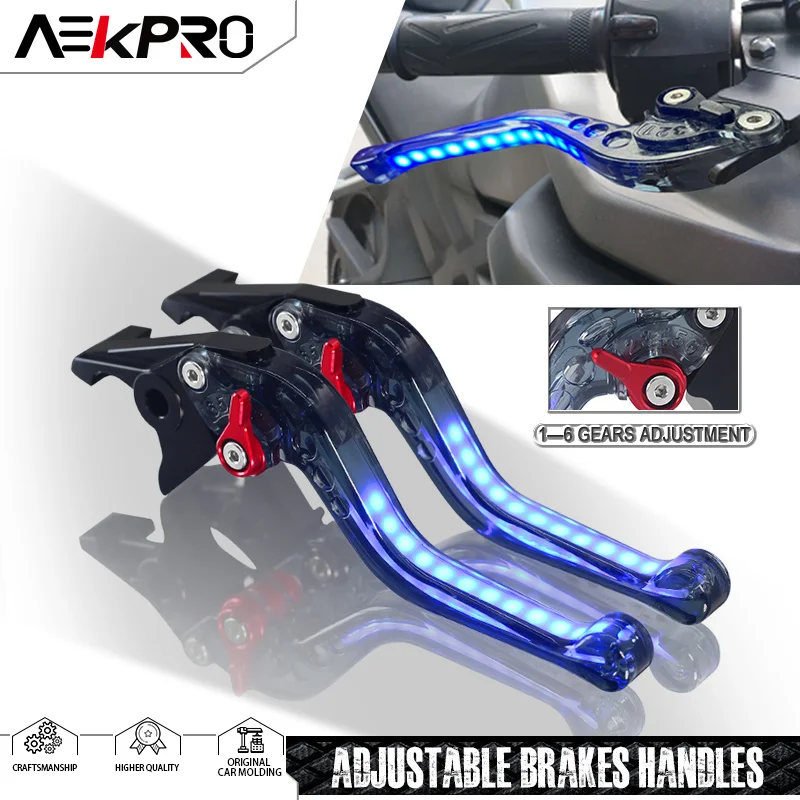 

Motorcycle Always-on Turn Signal Light Brake Clutch Levers Handle For DL1000 DL1050 V-Strom BANDIT 650S GSF 650 1200 1250 SV1000