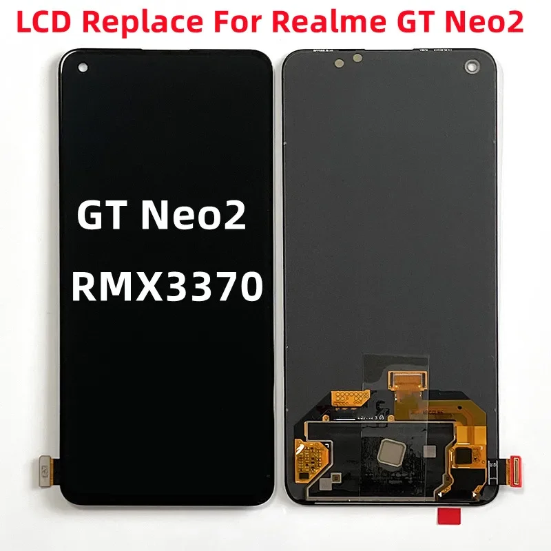 

LCD Display Screen TFT / HXD For Realme GT Neo 2 2T 3 OPPO LCD RMX3031 RMX3357 RMX3370 Neo2 Touch Digitizer Assembly Replacement