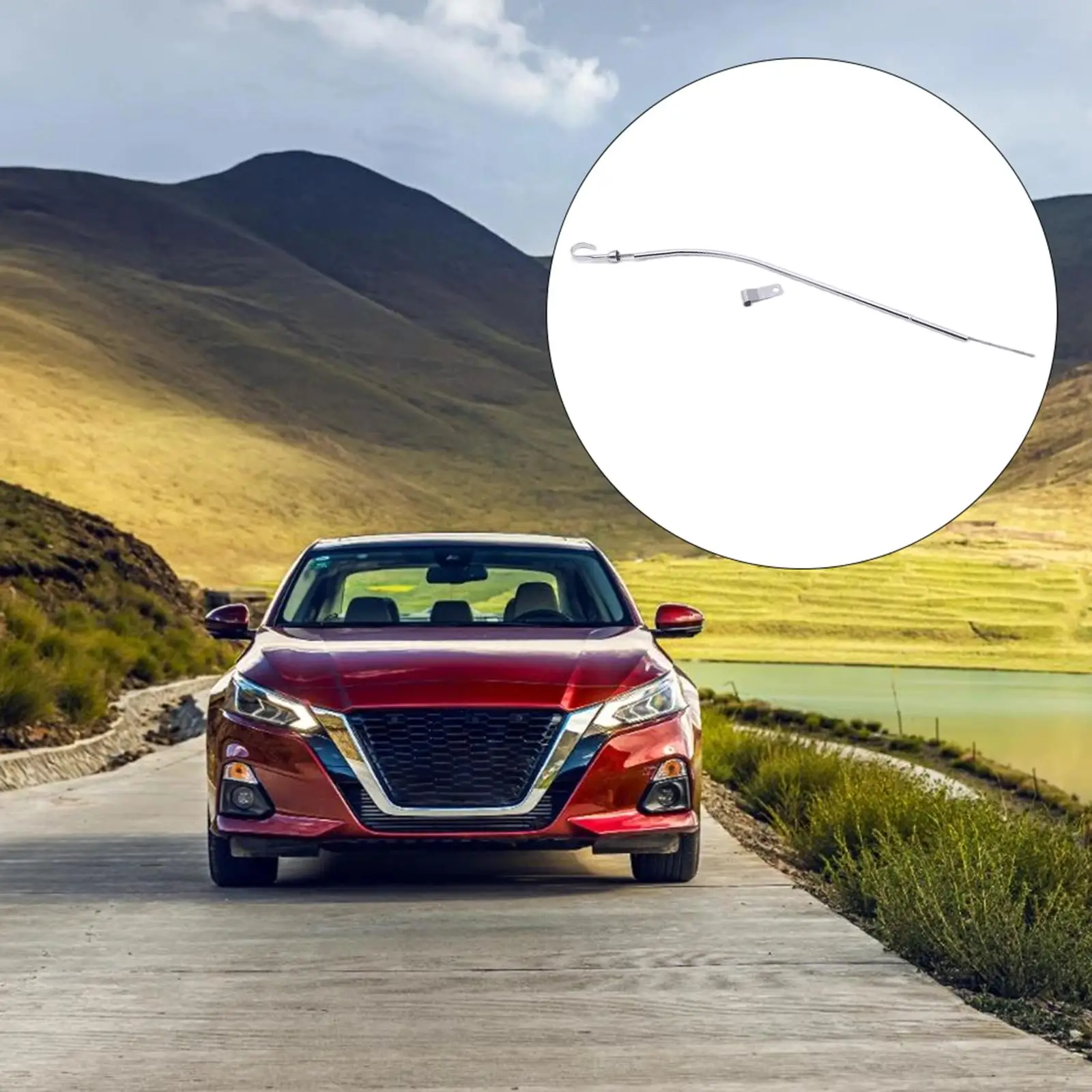 

Car Engine Oil Dipstick 12563918 Metal Lines for GMC Sierra 1500 2500 3500 HD 12558683 12612015 Connects Oil Pan