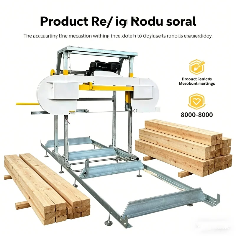 

Factory Price Portable Horizontal Bandsaw Mill Diesel Engine Wood Cutting Timber Saw High Quality