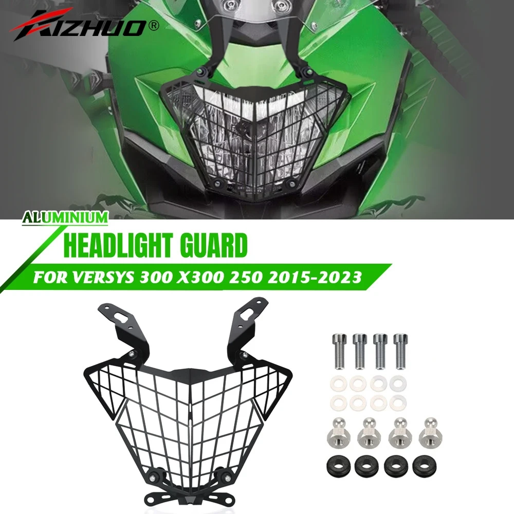 

Motorcycle Headlight Guard Cover Front Light Protective Cover FOR KAWASAKI VERSYS-X 250 2017-2018-2019-2020-2021-2022-2023