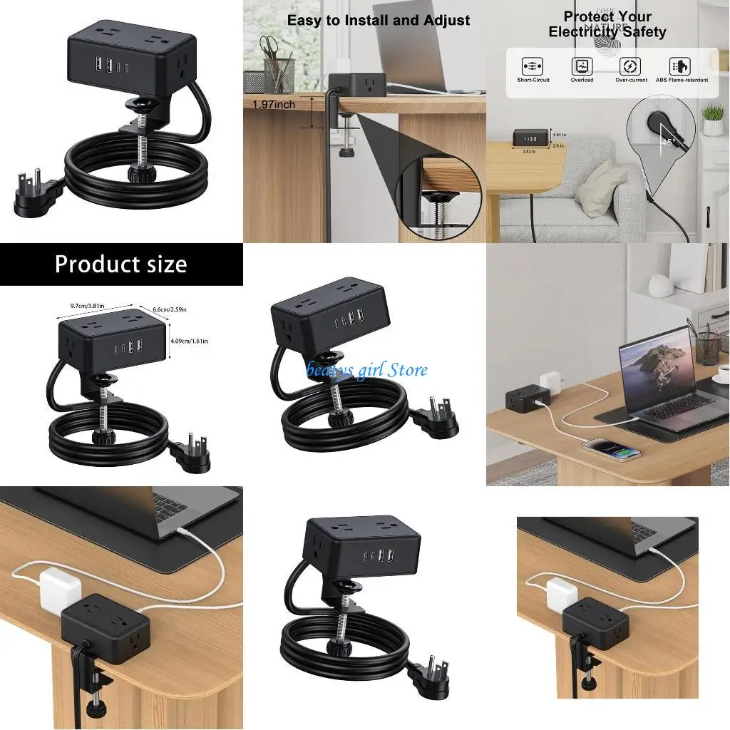 

C7AB Компактные настольные удлинители для адаптеров питания для домашних офисов